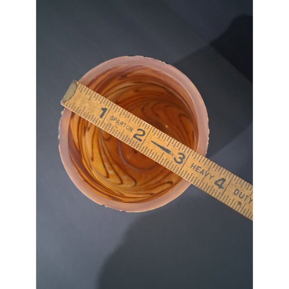 Pulled Feather Iridescent Vase With Swirled Design - Picture 7 of 7